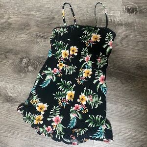 Girls Artclass black floral romper XS (4/5)